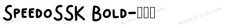 SpeedoSSK Bold字体转换